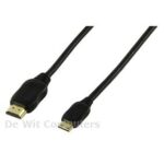 HIGH SPEED HDMI KABEL MET ETHERNET 2Mtr HDMI-> Mini HDMI Type C