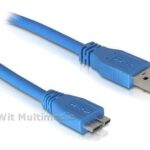 DWC-Select USB3.0 aansluitkabel USB A male - Micro USB B male 0.5mtr (o.a. te gebruiken voor diverse externe harddisks)