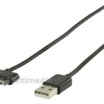 Valueline Dock connector kabel 1Mtr Zwart Apple iPhone/iPad/iPod 30pin