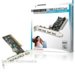 König USB2.0 PCI kaart met 4+1 USB poorten