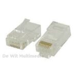 RJ45 Connectoren voor stranded UTP CAT6 kabels (Per 10 stuks)