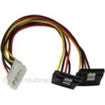 Startech S-ATA dubbele haakse powerconnector (vanaf molex) 30cm