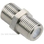 F-Connector koppelaar  (t.b.v. coax)
