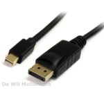 StarTech Cable - 1.8Mtr - 1 x Mini DisplayPort Male - 1 x DisplayPort Male - Black