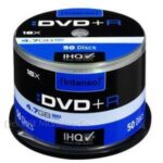 Intenso DVD+R 4.7GB 16X SP (50) INTENSO #4111155. capaciteit: 4.7GB
