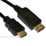 DWC-Select DisplayPort M - HDMI 1.4 FHD kabel 3Mtr zwart (let op! Alleen te gebruiken voor Displaypoort pc naar een HDMI scherm)