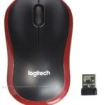 Logitech Mouse Wireless M185 Red - Muis grijs/rood Draadloos