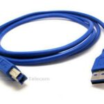 USB 3.0 USB AM/BM  A male - USB B male kabel 1Mtr blauw