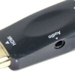 HDMI naar VGA+Audio signaalomvormer. zakformaat. HV05 (Zonder AC adapter en 3.5m jack)