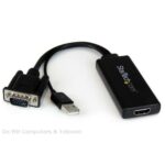 Startech VGA to HDMI Adapter with USB Audio Power Portable VGA to HDMI Converter 1080p