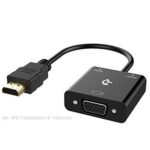 HDMI To VGA Converter Video Cable With Audio Output 20cm