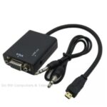 Micro HDMI naar VGA +Audio Signaalomvormer (mini) HV07