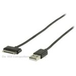 DATA & CHARGE CABLE BLACK 1 meter