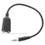 3.5MM - 2X 3.5MM FEM ADAP ZWART 0.20 meter audio splitter minijack