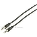 3.5MM jack-jack STEREO AUDIO CABLE ZWART 2Mtr