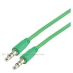 3.5MM STEREO AUDIO CABLE GROEN 1 meter