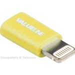 MICRO USB TO LIGHTNING ADAPTER YELLOW