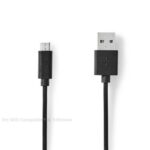 Nedis Micro-USB Cable Black 2Mtr