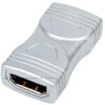 HQ High Speed HDMI met Ethernet Adapter HDMI Female - HDMI Female Zwart
