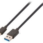 Valueline USB 3.1 Kabel USB-C Male - USB A Male 1Mtr Zwart USB-C 1Mtr