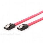Sata kabel 50cm ROOD s-ata recht-recht SATAII/­III 6Gb/s  (SATA 2/2/RE)