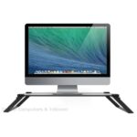Macally SPACESTAND-B Tempered glass monitor stand - Black
