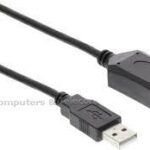 Nedis Actieve USB 2.0-verlengkabel | A male - A female |max  50Mtr | Zwart  (LET OP hiervoor is ook een netwerkkabel benodigd van de gewenste lengte)