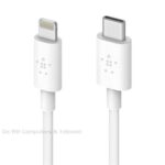 Belkin BOOST CHARGE USB-C Lightning 1.2m BLANC Belkin BOOST CHARGE - Lightning-kabel - Lightning (M) naar USB-C (M) - 1.2 m - wit - voor Apple iPad/iPhone/iPod (Lightning)