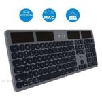 Macally Bluetooth Solar Keyboard- Space Gray - US English