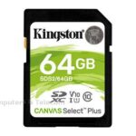 Kingston 64GB SDXC Canvas Select Plus 100R C10 UHS-I U1 V10