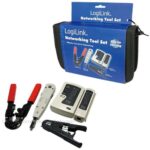 Logilink Netwerk Tool-Kit incl. Tas - 4 delig ( RJ45-Tang/CATtester/punchtool/Kabelknipper)