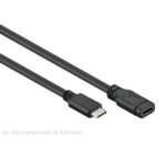 DeLock USB-C Verlengkabel 3.1Gen2  1Mtr  USB-C 3.1 Gen 2 naar Type-C female  Data - 4K-60Hz  Audio + Video - 60W PD Verleng Kabel - Oplaadkabel