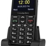 Doro Primo 366 Black + Cradle   2G - edge. 2G - gprs