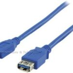 DWC-Select STANDAARD USB3.0 VERLENGKABEL blauw  5Mtr