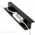 DWC Dynamic Office kfabelgoot 145cm zwart