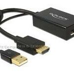 Delock  HDMI A -> Displayport  USB powered 4K