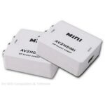 AV (CVBS) TULP RCA composite naar HDMI signaalomvormer 1080P + audio. AH08