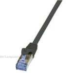 RJ45 kabel 2Mtr Cat6A S/FTP zwart