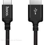 Hoco USB-A to USB-C 1Mtr Zwart 3A canvas
