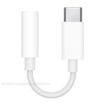 Apple USB-C naar 3.5mm aux Mini Jack audio Adapter Wit