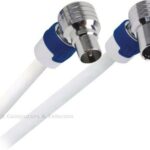 Hirschmann FEKAB9 - RF-kabel - IEC-connector (V) - IEC-connector (M) - 10Mtr - coaxiaal - wit