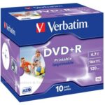 Verbatim DVD+R/4.7GB 16x AdvAZO Jewelcase 10pk Photo Printable