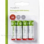 Nedis Oplaadbare NiMH Batterij AA 1.2 V 1300 mAh 4-Blister