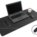 WURK Professionele Bureau Onderlegger Deskpad Kunstleer - Bureau Organizer - Inclusief Kabel Clip - 90x45cm Zwart