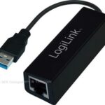 Logilink UA0184A  USB 3.0 to Gigabit Ethernet netwerk LAN RJ45 Adapter 1 port USB 3.0 connector and 1 port Ethernet port