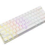 White Shark SHINOBI Witte uitvoering BLUE-SW Mechanisch Gaming Toetsenbord LED verlichting wit