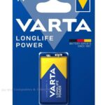 Varta Alkaline 9V blok Batttery    (1604A)