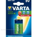 Varta Alkaline 9V blok Batttery oplaadbaar