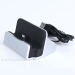 Dock standaard incl lader voor iPhone - zwart / zilver