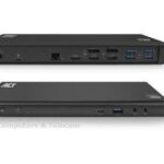 ACT AC7048 USB-C of USB-A Tripple 4K Monitor Docking Station  incl 135W voeding